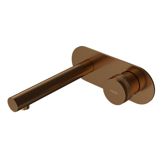 Parisi Todo II Wall Mixer with 160mm Spout on Elliptical Plate | Matt Bronze