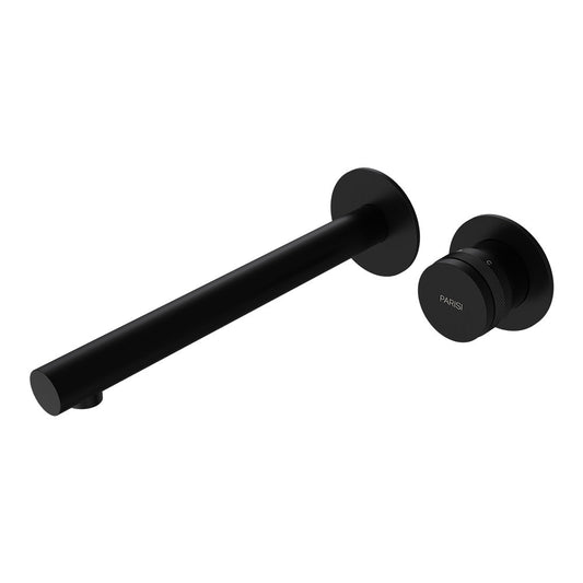 Parisi Todo II Wall Mixer with 220mm Spout (Individual Flanges) | Matt Black