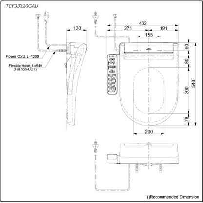 Toto Bidet WASHLET S2 EWATER Seat