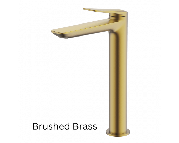 Abey Gareth Ashton Vela High Basin Mixer - Chrome, Black, Brushed Nickel, Brushed Brass, Gun Metal