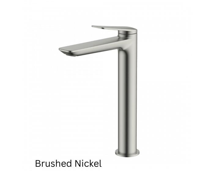 Abey Gareth Ashton Vela High Basin Mixer - Chrome, Black, Brushed Nickel, Brushed Brass, Gun Metal