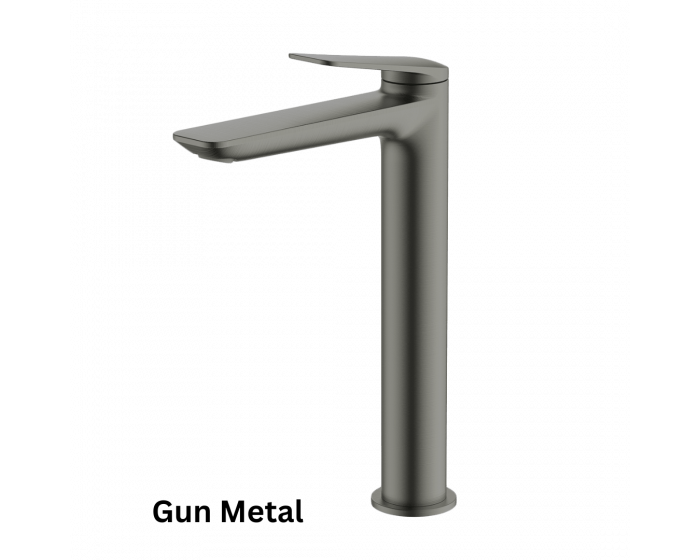 Abey Gareth Ashton Vela High Basin Mixer - Chrome, Black, Brushed Nickel, Brushed Brass, Gun Metal