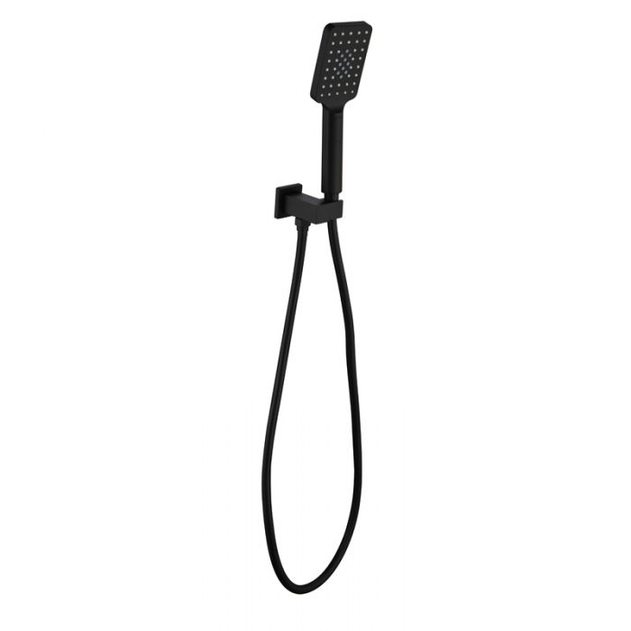 Acl Eden Square Shower On Bracket Matt Black