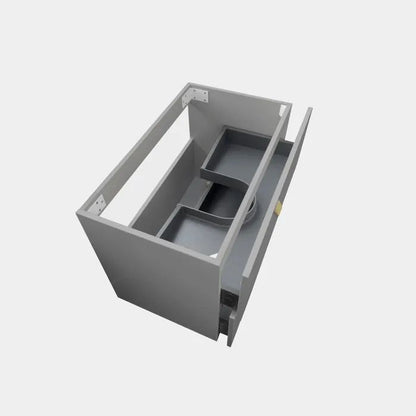 Otti 600mm Boston Matte Grey Wall Hung Vanity