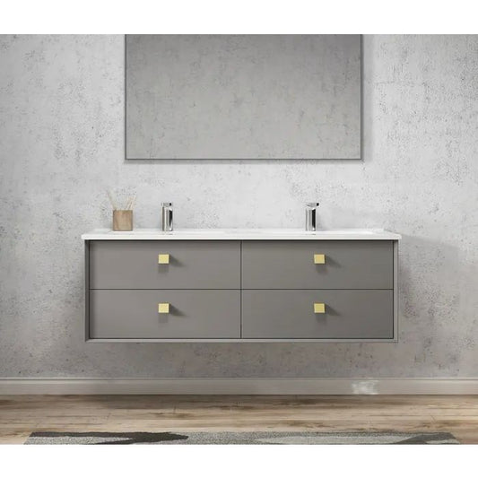 Otti 1500mm Boston Matte Grey Wall Hung Vanity