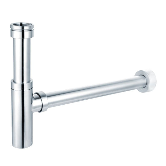 Aurora Adjustable Bottle P Trap - Chrome on Brass