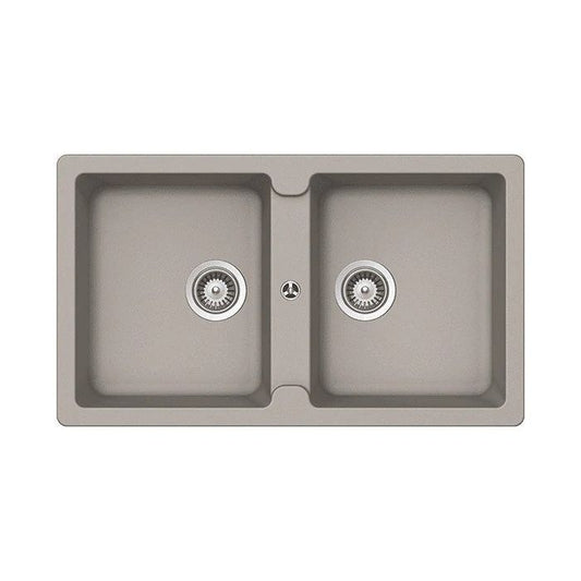Abey Schock Typos Double Bowl Concrete