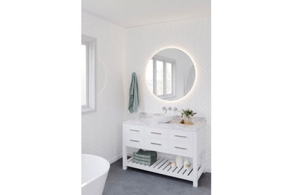 Fino Round 379 Above Counter Basin – Gloss White