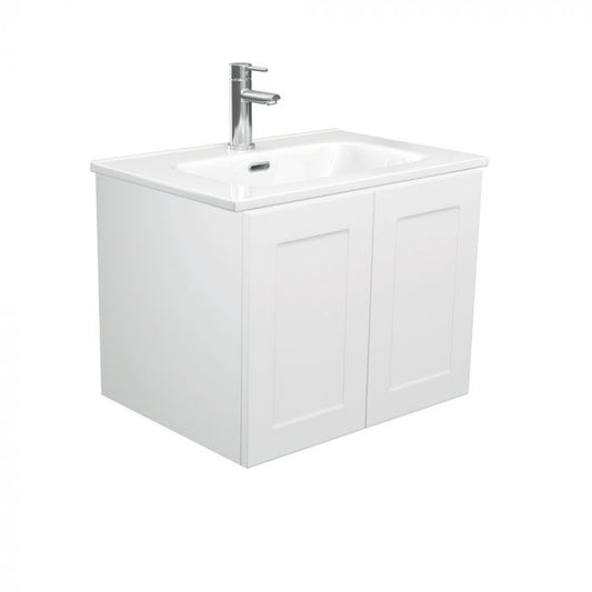 Fienza 600mm Joli Mila Wall Hung Vanity - Satin White