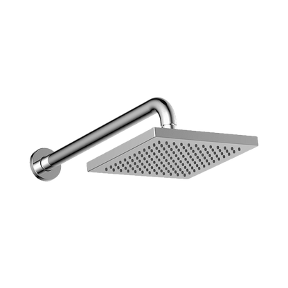 Abey Gareth Ashton ABS 200mm Square Shower Head With 400mm Round Wall Arm