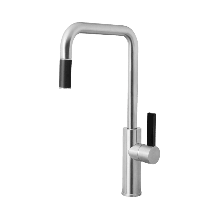 Abey Armando Vicario Luz Pull-Out Mixer - Brushed Chrome