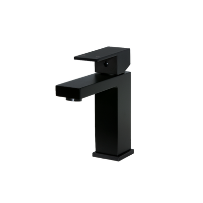 Meir Square Basin Mixer Matte Black MB01