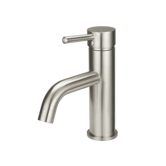 Meir Round Basin Mixer Curved Brushed Nickel
