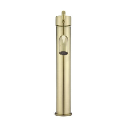 Meir Round Tall Basin Mixer Tiger Bronze Curved MB04-R3-BB