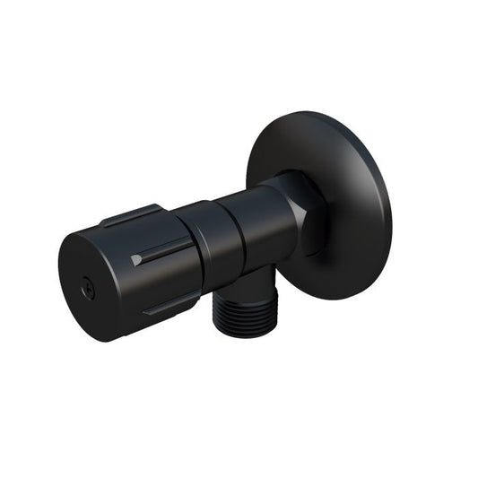 Meir Round Mini Cistern Tap W/ Back Plate Matte Black