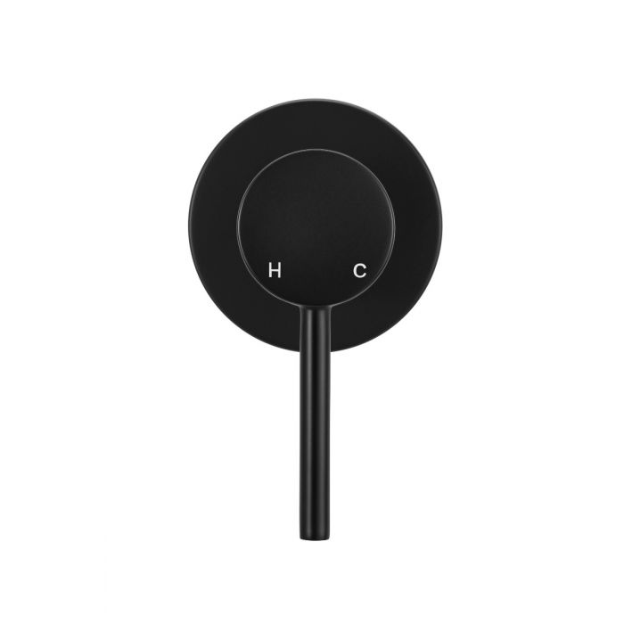 Meir Round Wall Mixer Black MW03