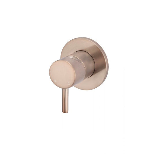 Meir Round Wall Mixer Short Pin Lever Champagne MW03S-CH