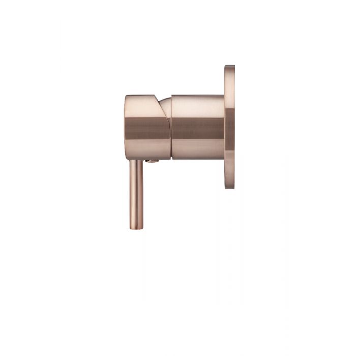 Meir Round Wall Mixer Short Pin Lever Champagne MW03S-CH
