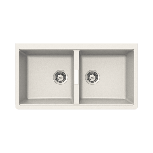 Abey 860 x 442 Schock Double Bowl Undermount Sink - Polaris