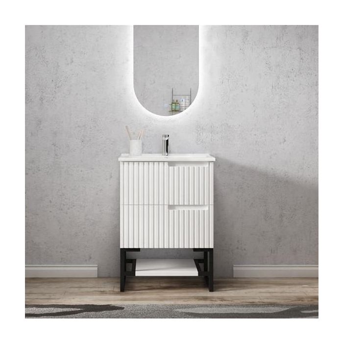 Otti 600mm Noosa CABINET ONLY Matte White
