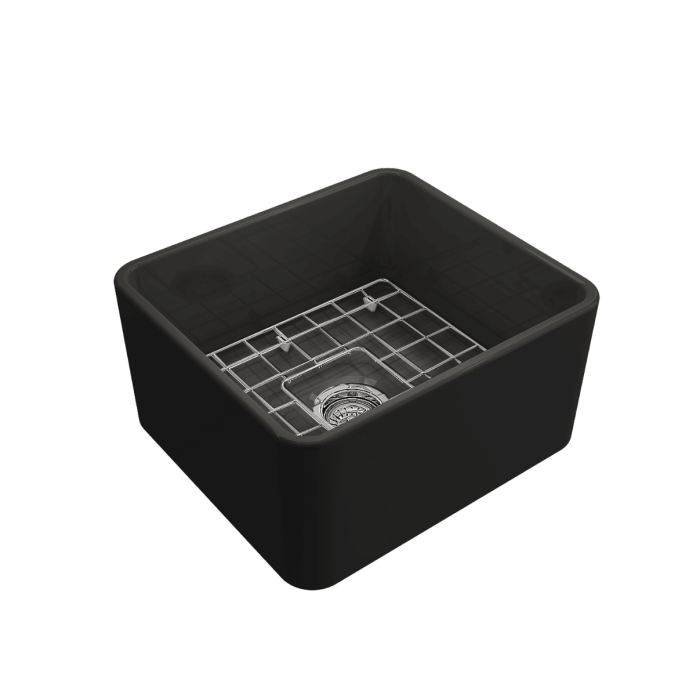 Turner Hastings Novi 50 x 46 Black Fine Fireclay Butler Sink