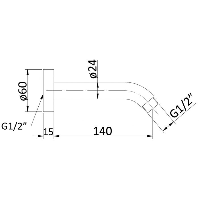 Acl PHD1003A Shower Arm