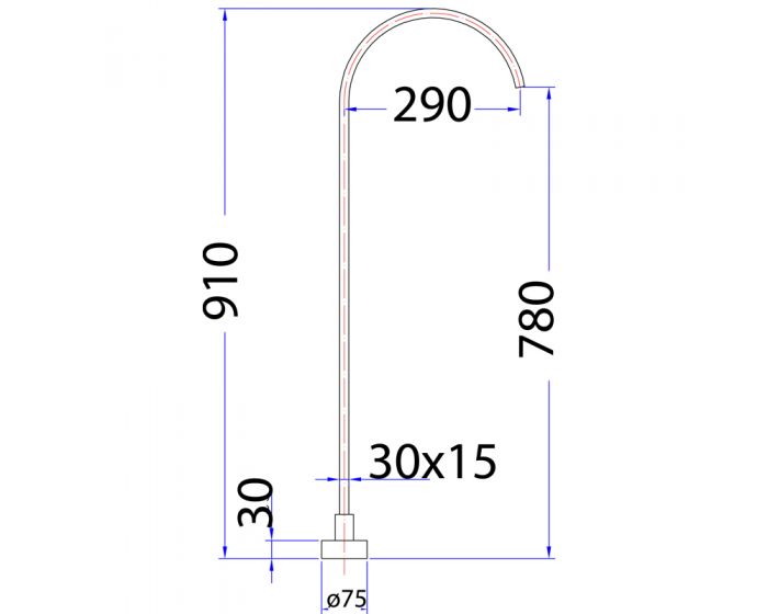 Acl Yale Rectangle Freestanding Bath Filler