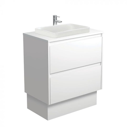 Fienza 750mm Sarah Semi Inset Double Draw Kickboard Vanity