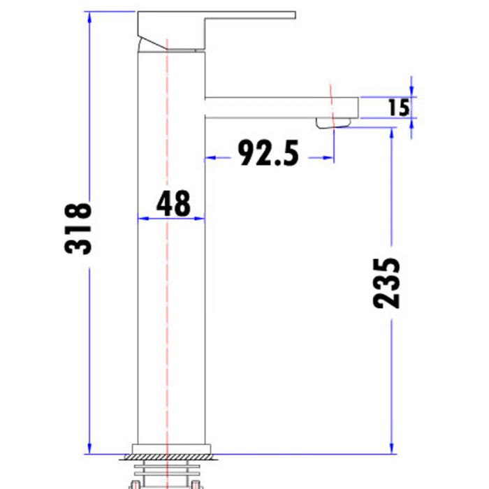 Acl Nova High Basin Mixer
