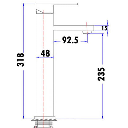 Acl Nova High Basin Mixer