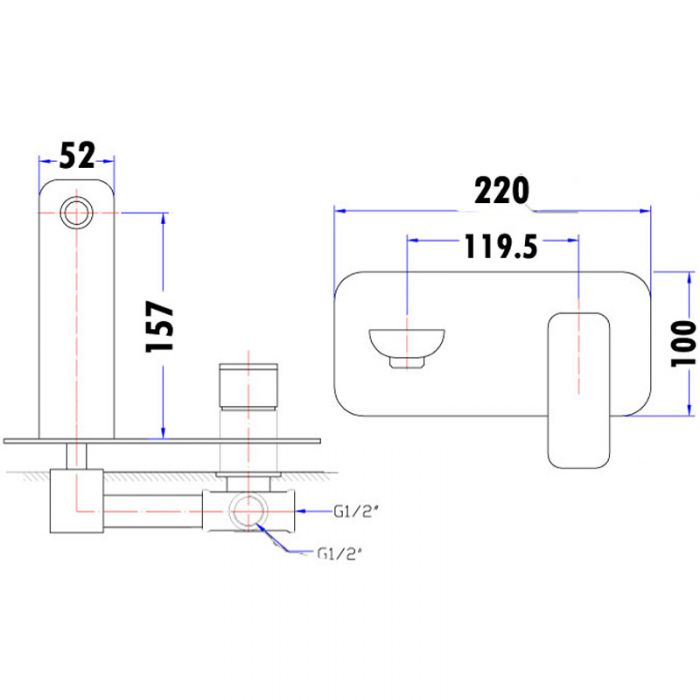 Acl Nova Wall Combination Mixer
