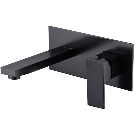 Acl Rosa Wall Combination Mixer Matte Black
