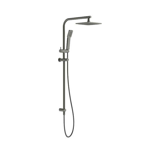 Abey Gareth Ashton Arch Rail and Shower Two In One Shower System - Gun Metal