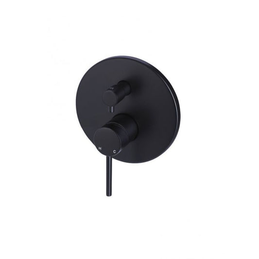 Meir Round Divertor Mixer Black MW07