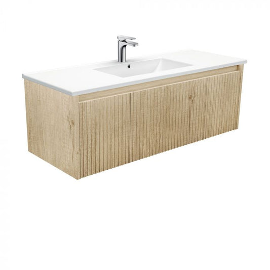 Fienza 1200mm Dolce Alina Wall Hung Vanity - Scandi Oak