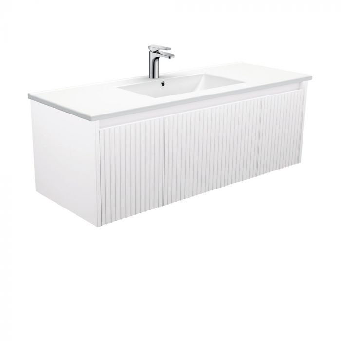 Fienza 1200mm Dolce Alina Wall Hung Vanity - Satin White