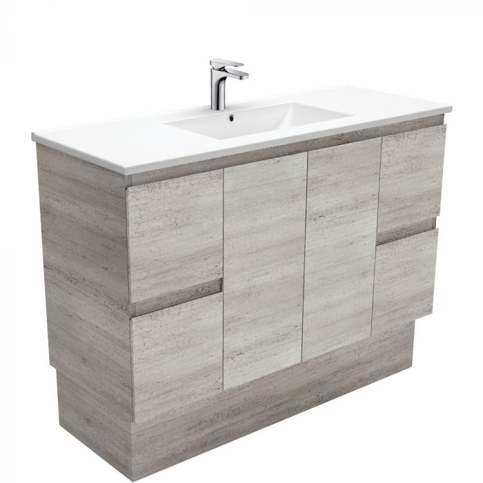 Fienza Dolce Edge 1200mm Industrial Vanity On Kickboard