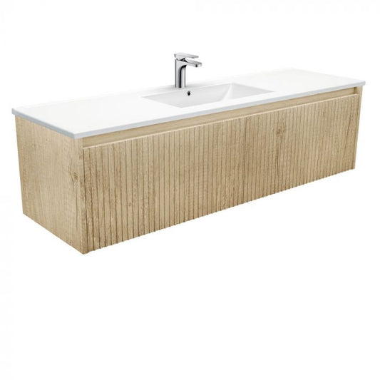 Fienza 1500mm Dolce Alina Wall Hung Vanity - Scandi Oak