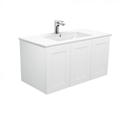 Fienza 900mm Dolce Mila Wall Hung Vanity - Left Hand Draw