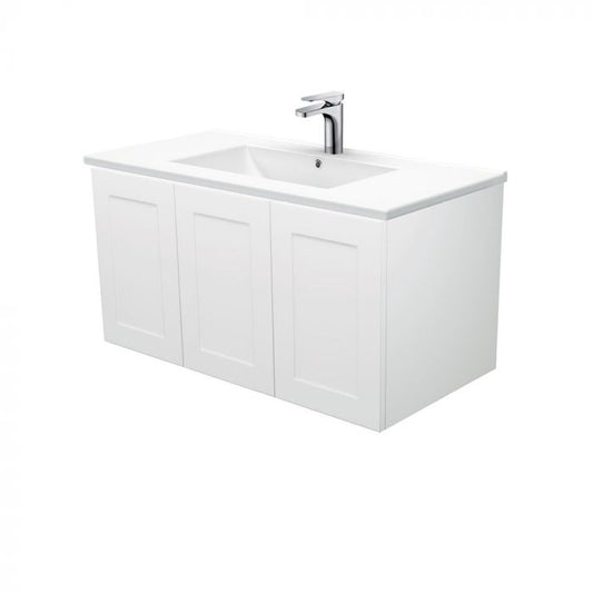 Fienza 900mm Dolce Mila Wall Hung Vanity - Right Hand Draw