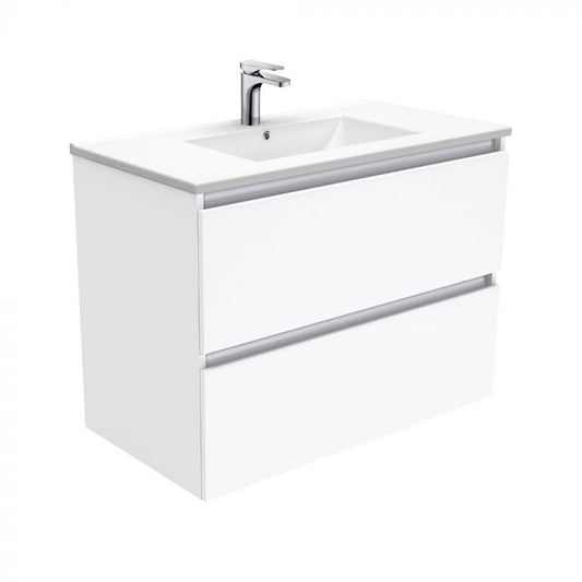 Fienza 900mm Dolce Quest Double Draw Wall Hung Vanity